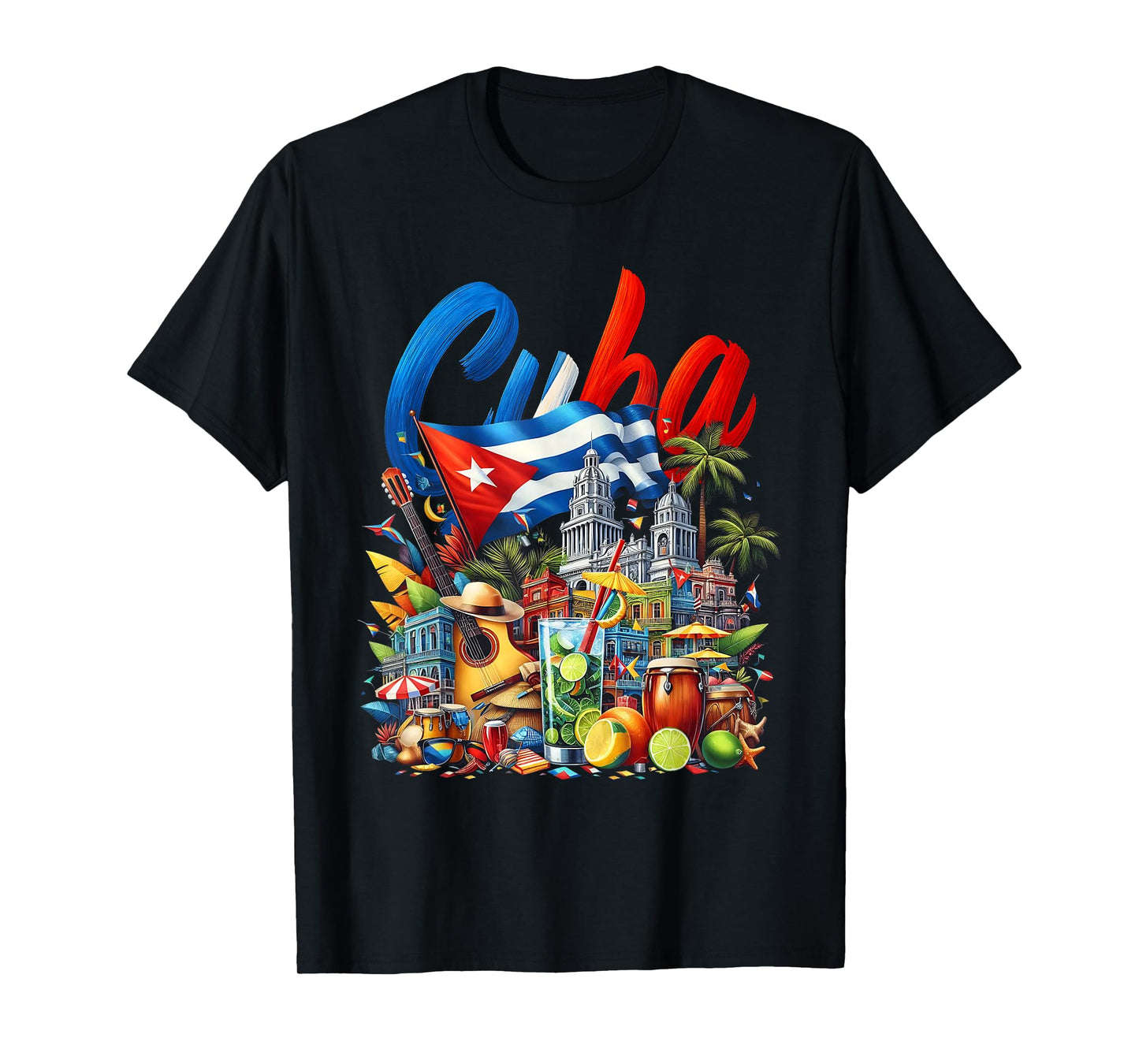 Cuba National Hispanic Heritage Month Cuban Flag T-Shirt