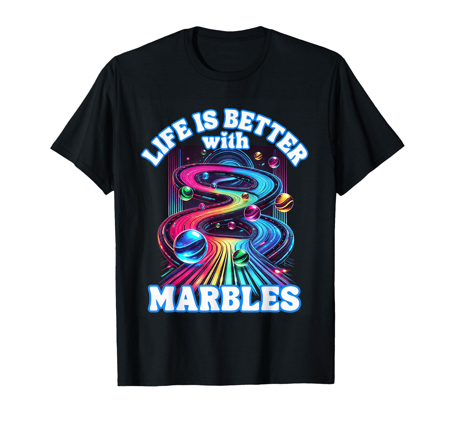 Marble Racing Track marble Race Game Playing Marbles Expert T-Shirt