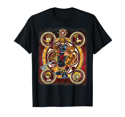 Disney Kingdom Hearts Group Shot Circles T-Shirt