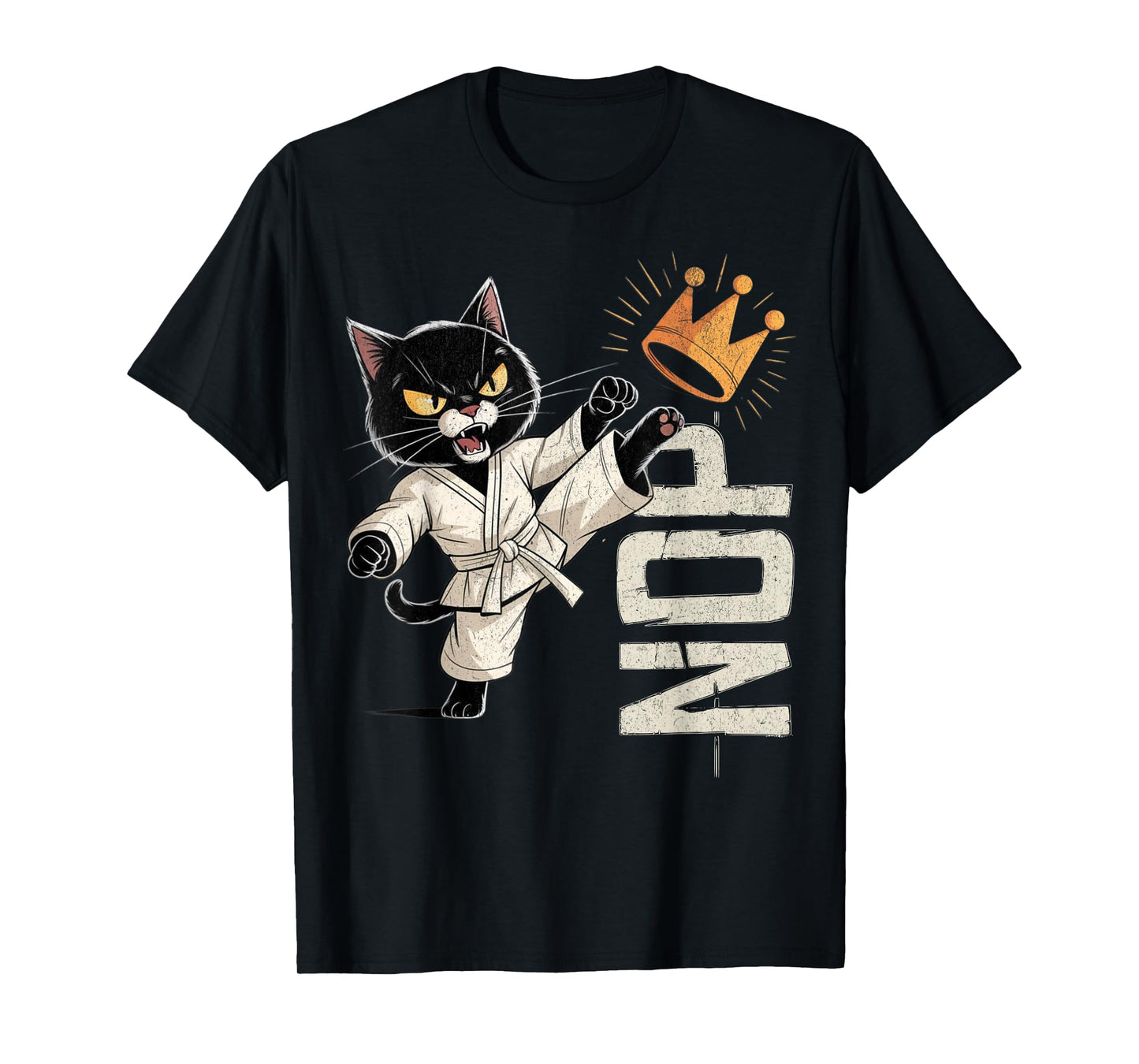 No Kings In America Funny Cat USA Protest Save Democracy T-Shirt