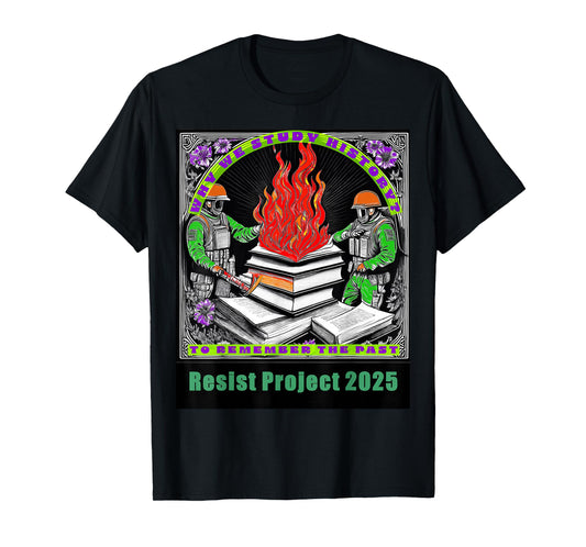Anti-Censorship Resist Project 2025 Protest Art T-Shirt