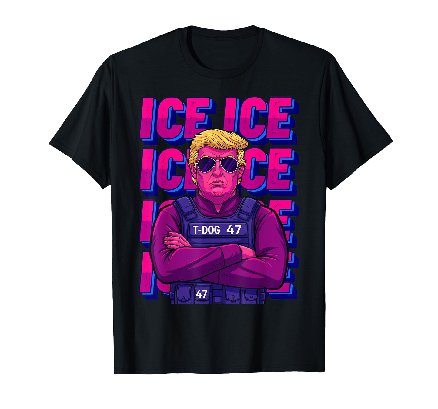 Trump ICE Agent Shirt, ice immigration t shirts for men T-Shirt