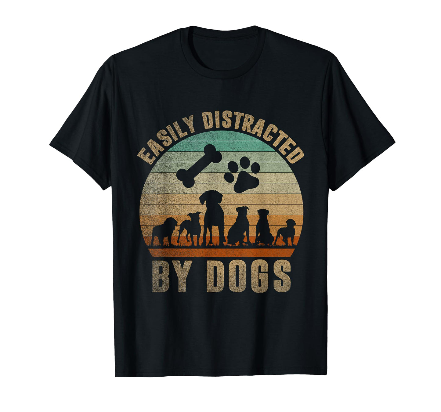 Easily Distracted By Dogs Shirt Kids Women Men Pet Lover T-Shirt