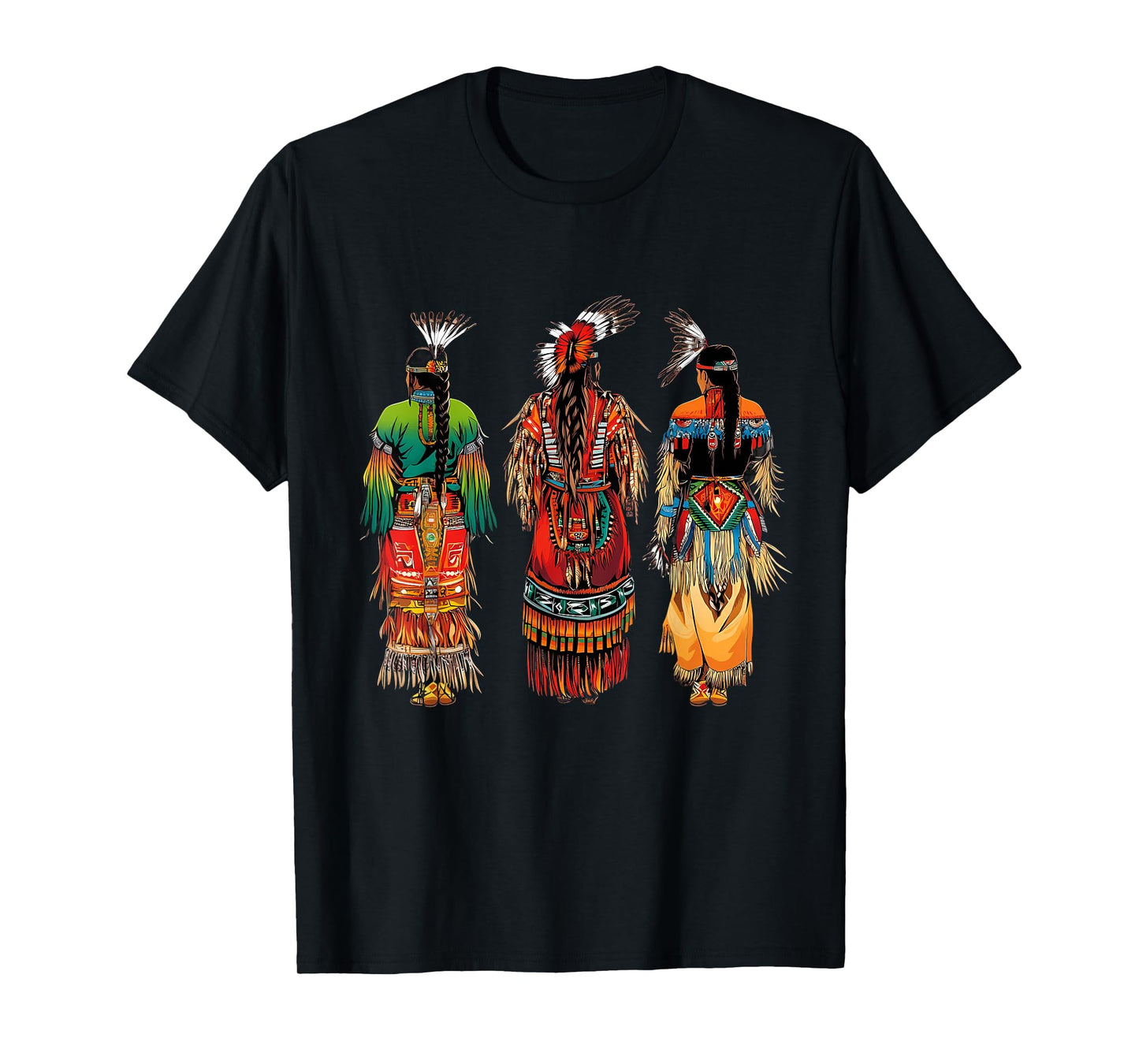 Indian Tribe Native American Feather Headdress Indian Chief T-Shirt
