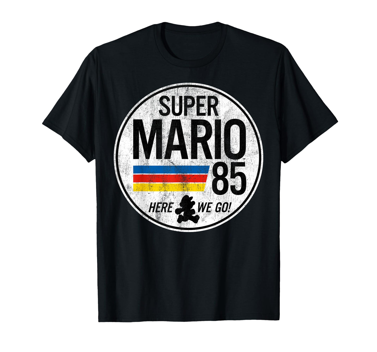Nintendo Super Mario Here We Go '85 Retro Vintage T-Shirt T-Shirt