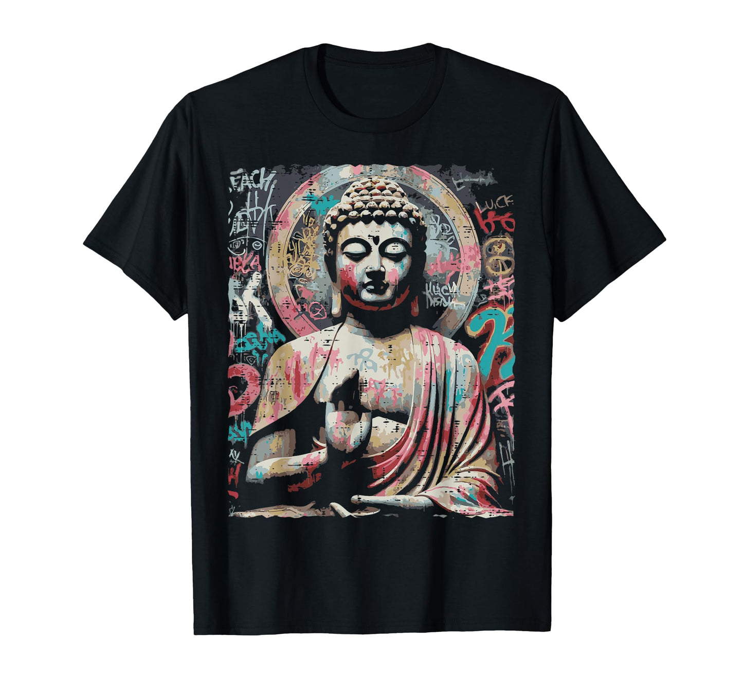 Street Wear Buddha Graffiti Vintage Meditation Men Women Kid T-Shirt