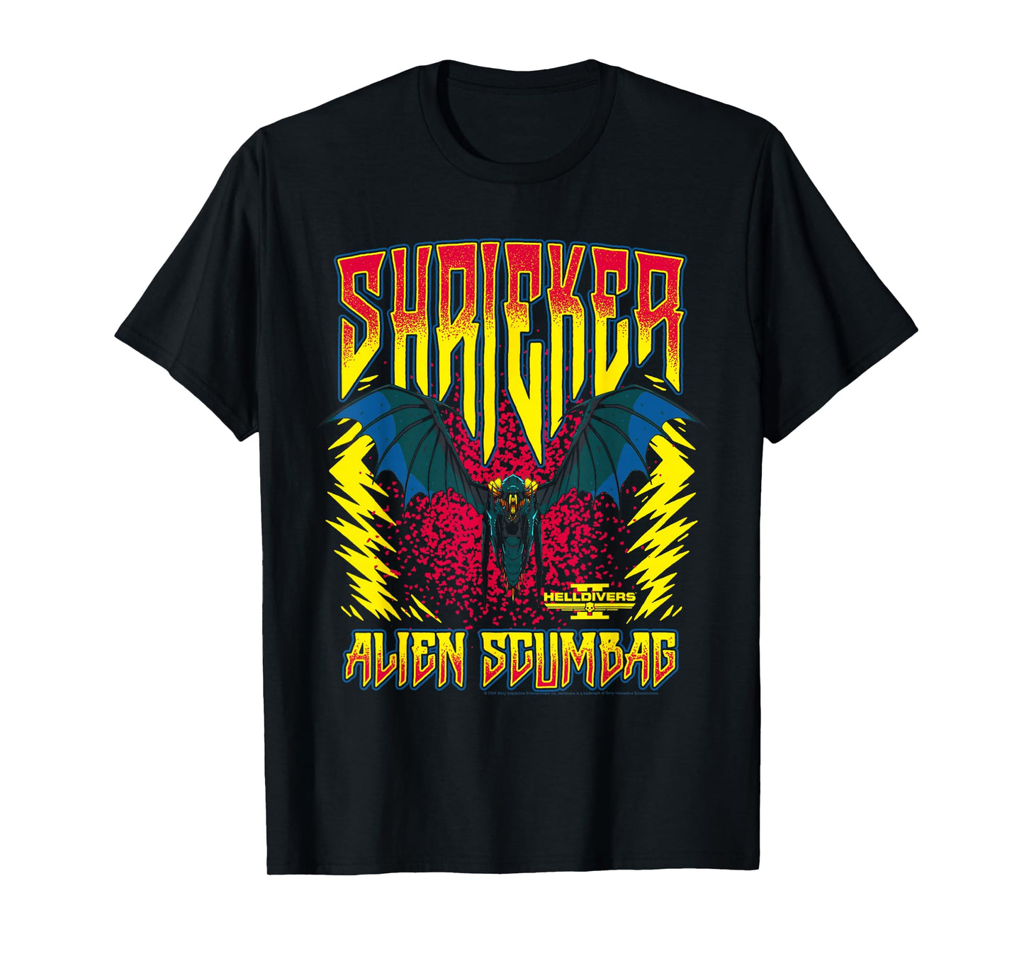 Helldivers 2 Sony Playstation Video Game Shrieker Scumbag T-Shirt