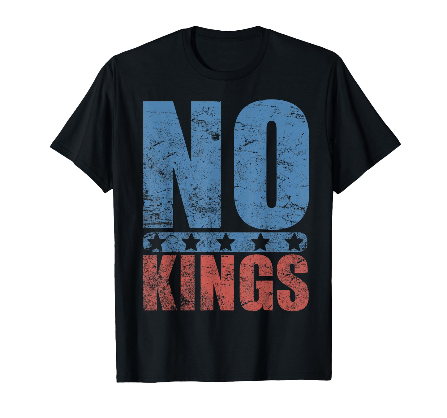 No Kings Vintage Patriotic Protest Shirt Anti Oligarchy T-Shirt