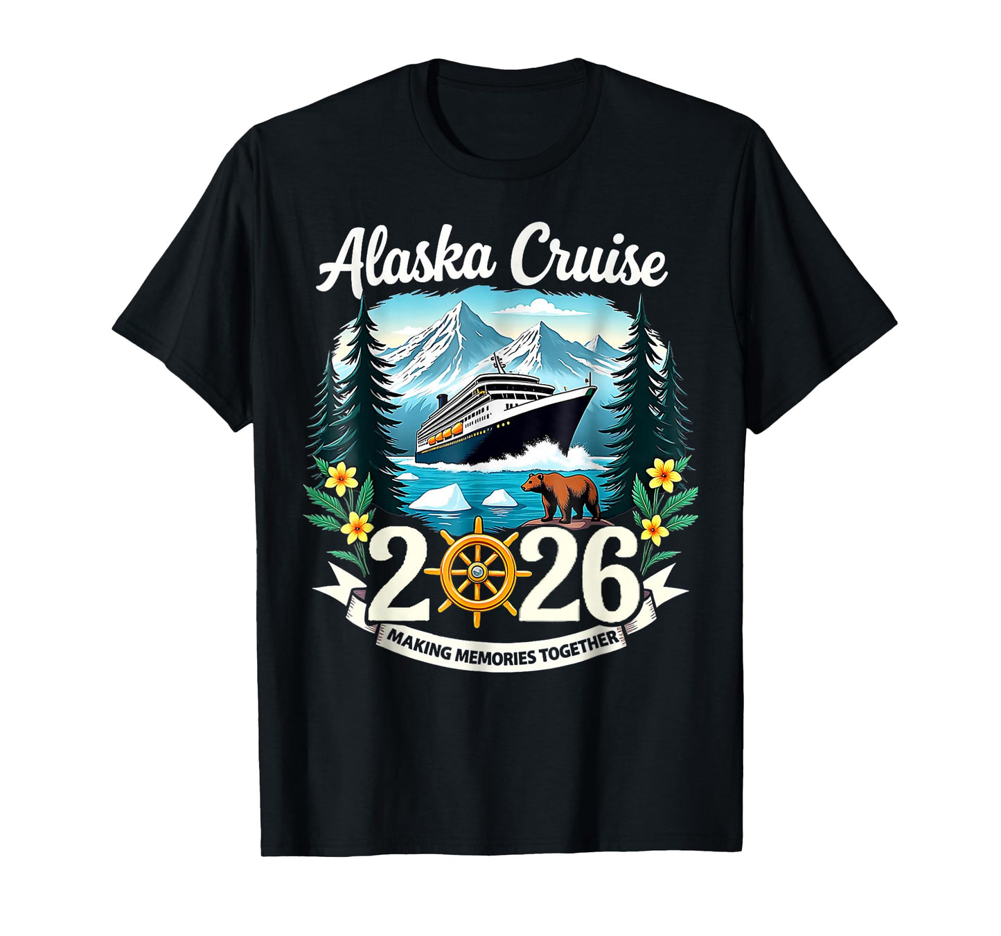 Matching Family Friends and Group Alaska Cruise 2026 T-Shirt