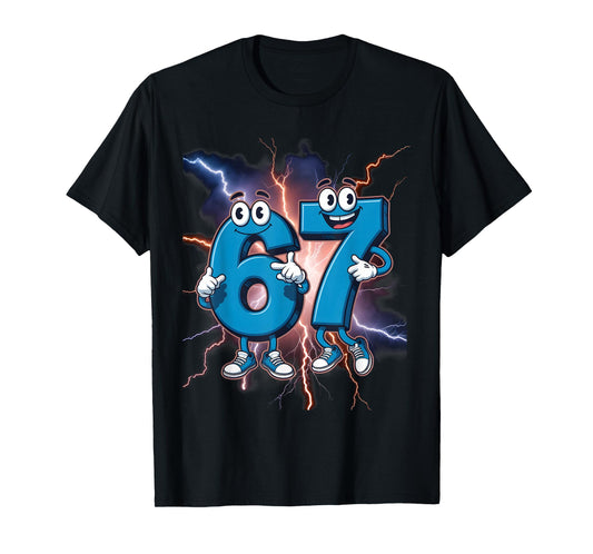 67 Brainrot Italian Meme Funny 67 Kids Costume Six Seven 6-7 T-Shirt