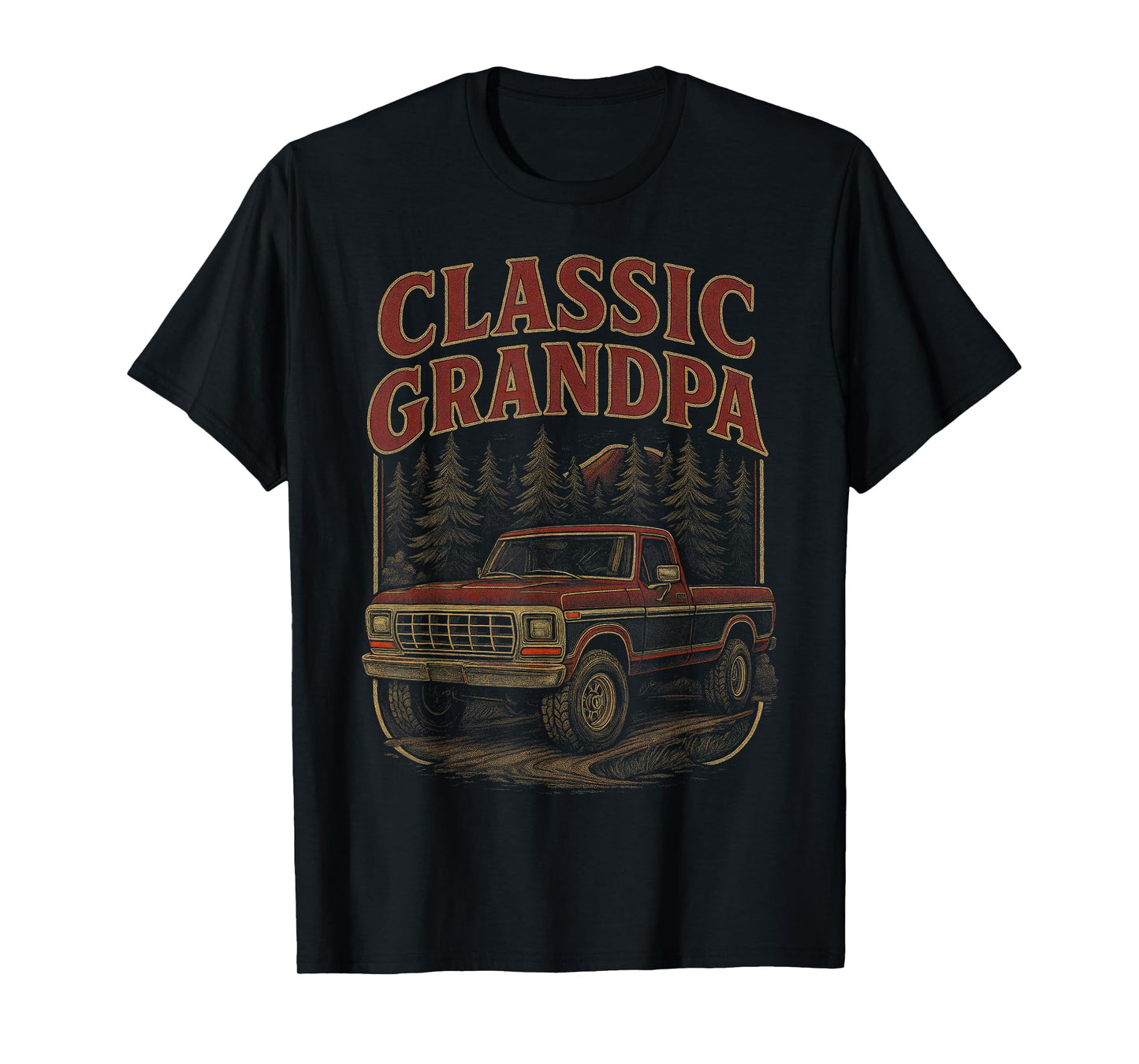 Funny Classic Grandpa Vintage Truck T-Shirt Old Pickup Truck T-Shirt