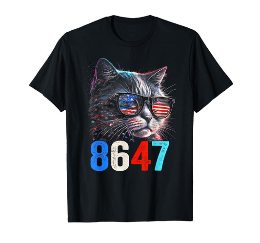 8647 retro 86 47 Cat Lovers T-Shirt for Men Women