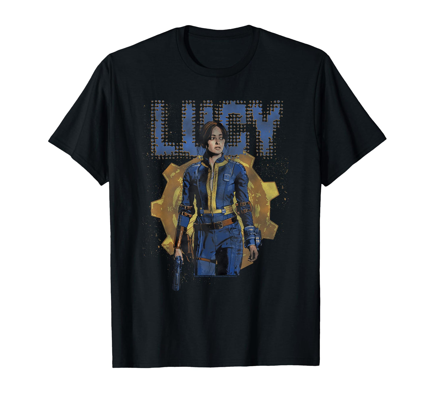 Fallout TV Series Lucy MacLean Halftone Vault 33 T-Shirt