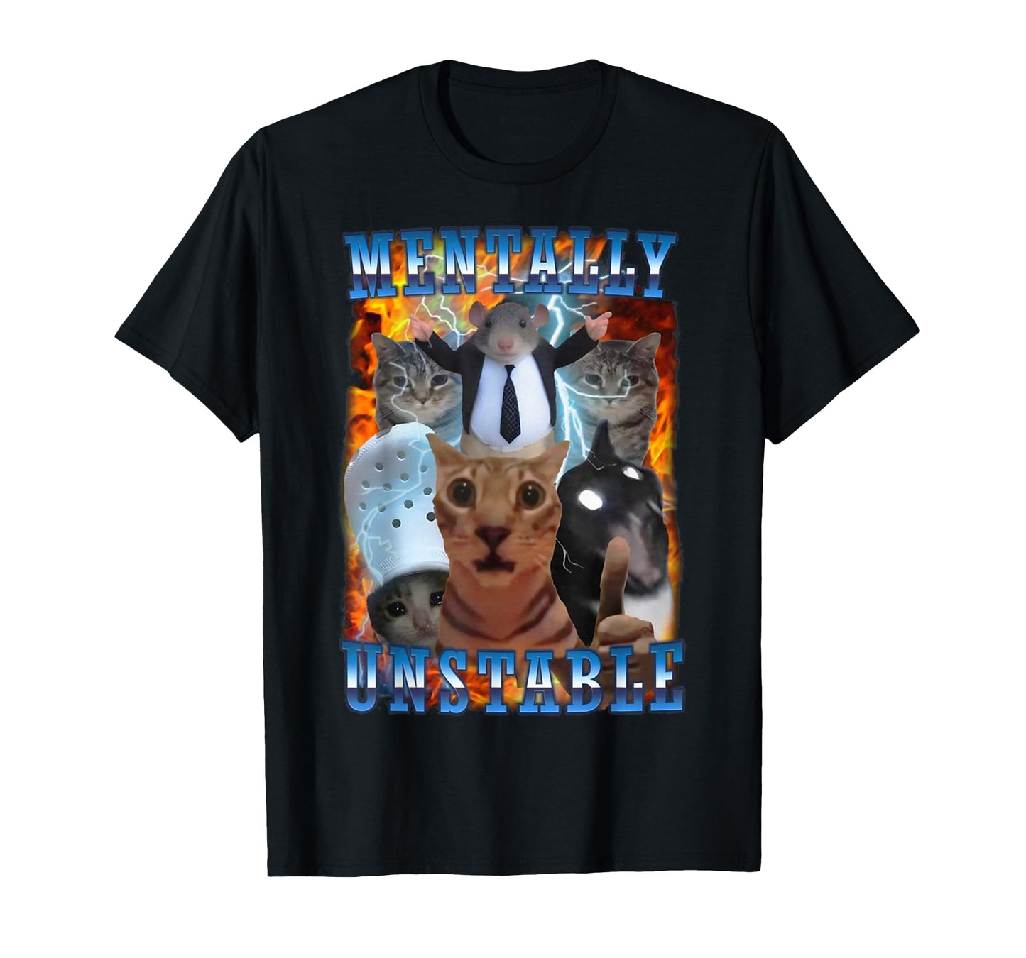 Mentally Unstable Cat T-Shirt