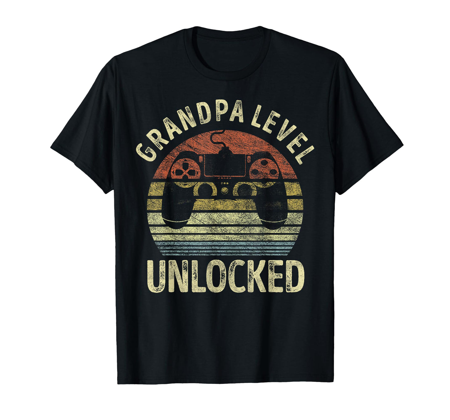Grandpa Level Unlocked, Gaming Video Game Dad, Funny Gaming T-Shirt