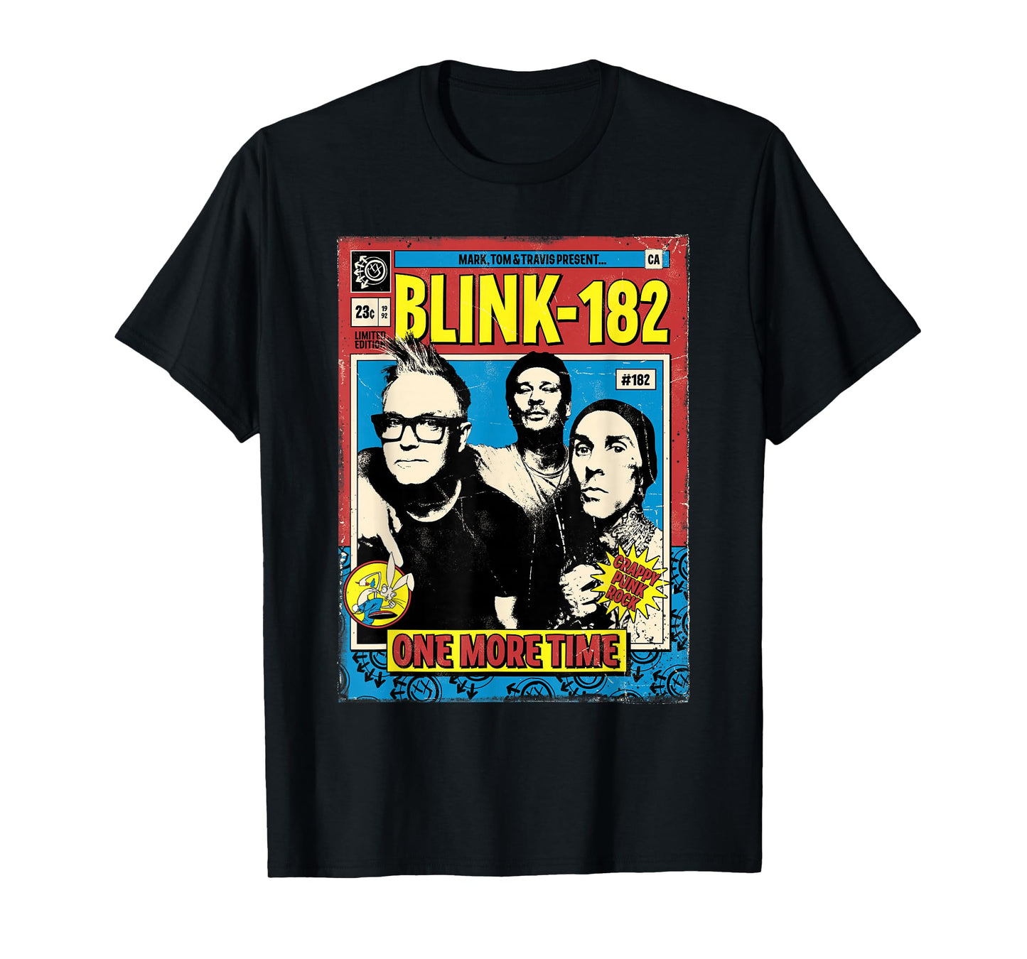 Official Blink-182 One More Time Comic T-Shirt
