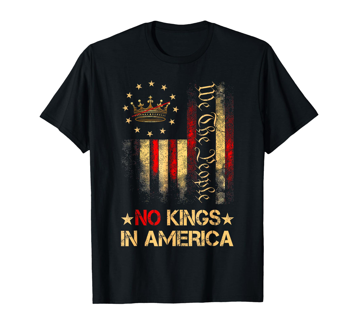 No Kings in America We The People USA Patriotic T-Shirt