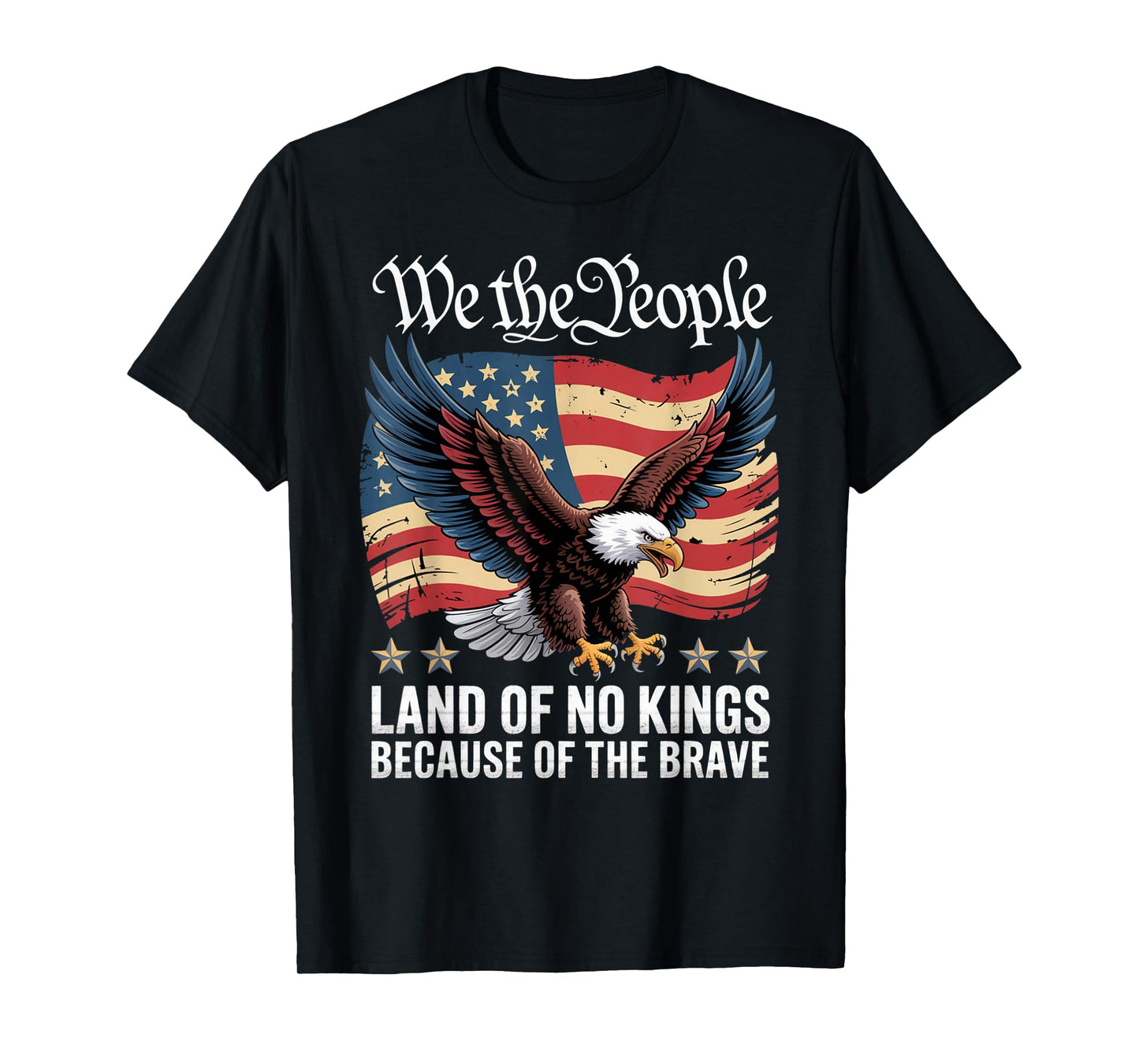 Land of No Kings Because of The Brave No Kings Day T-Shirt