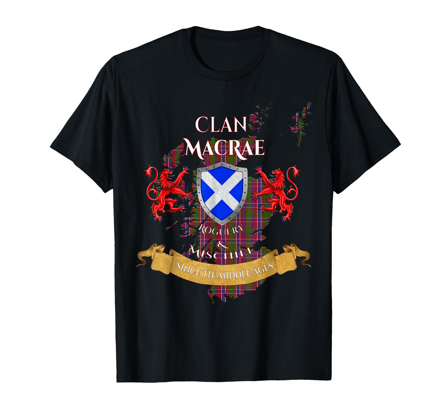 MacRae Scottish Family Clan Middle Ages Mischief T-Shirt