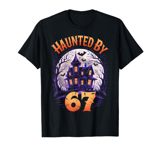 67 Meme Halloween Costume Haunted by 6-7 Brainrot Six Seven T-Shirt