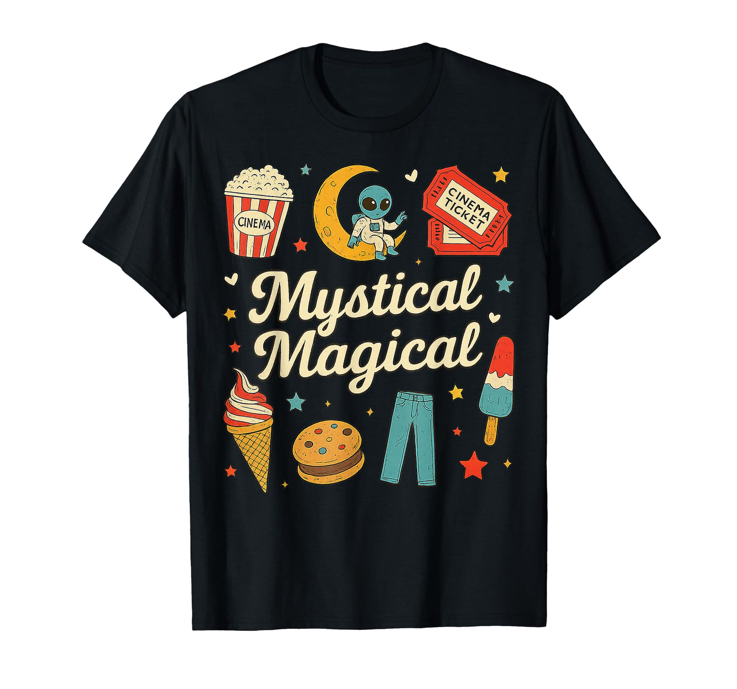 Mystical Magical Retro Aesthetic Space Gifts Men Women Kids T-Shirt