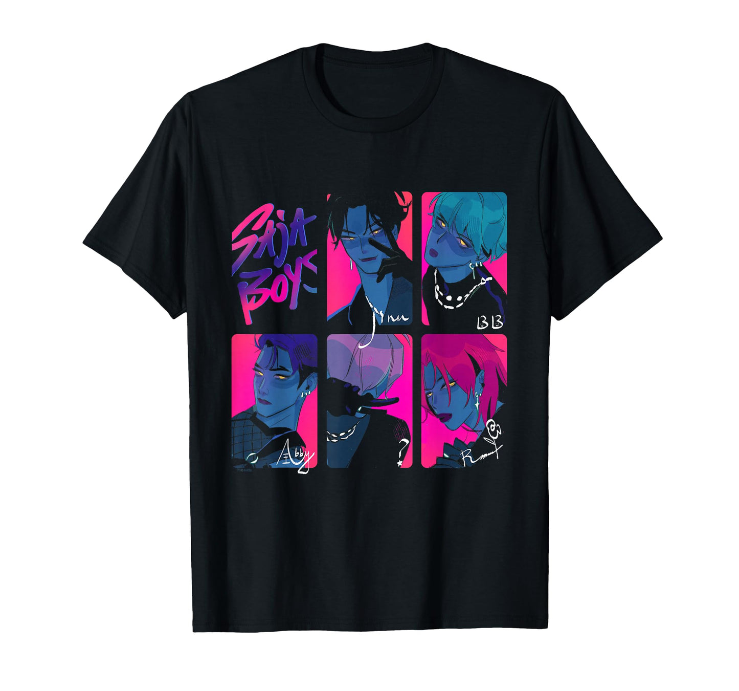 Kpop Demon Hunters Saja Boys Photocards Officially Licensed T-Shirt