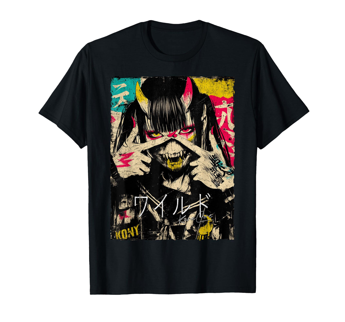 Japanese Streetwear Cyberpunk Y2K Retro Techwear Manga Anime T-Shirt