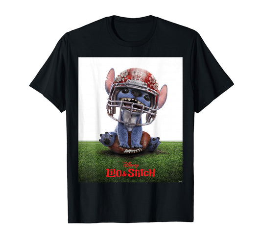 Disney Lilo & Stitch Live-Action Movie Funny Football Poster T-Shirt