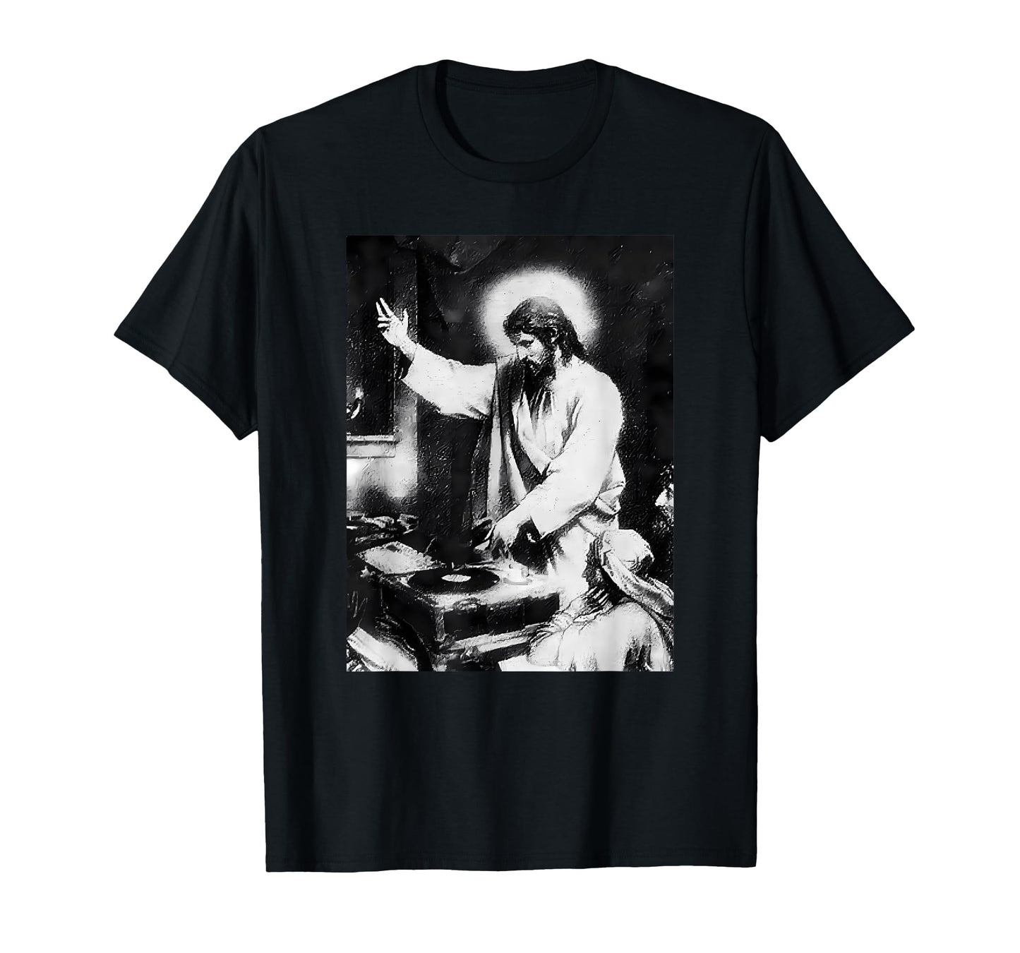 Vintage DJ Jesus Christ Lord - Salvation Sound Music Graphic T-Shirt