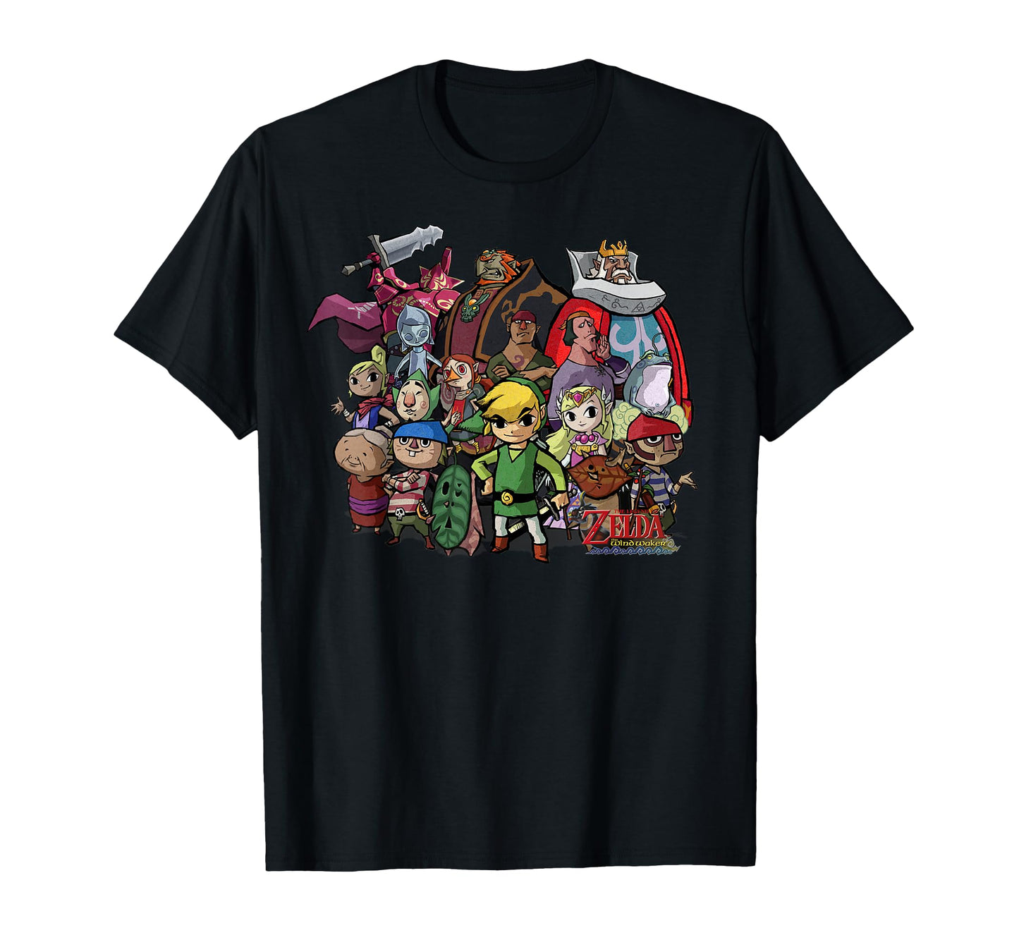 Nintendo Zelda The Windwaker Group Shot Graphic T-Shirt T-Shirt