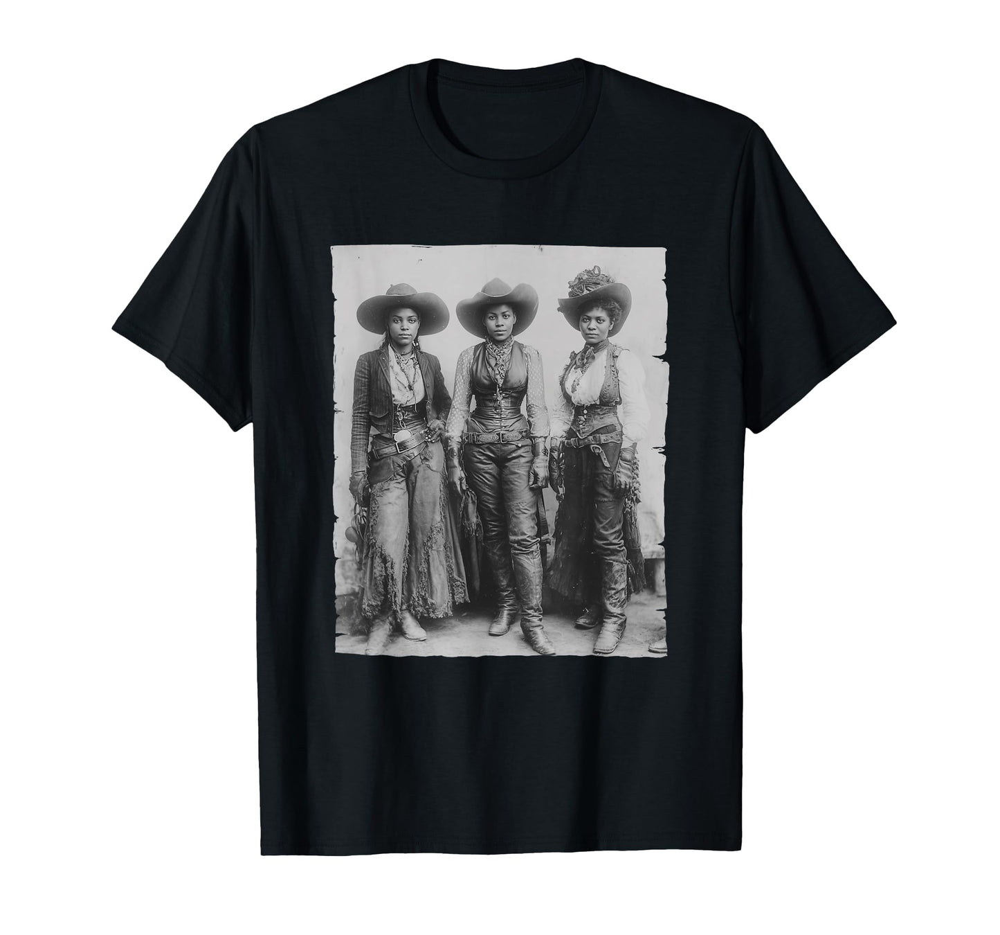 Black African American Cowgirl Western Country Texas Rodeo T-Shirt