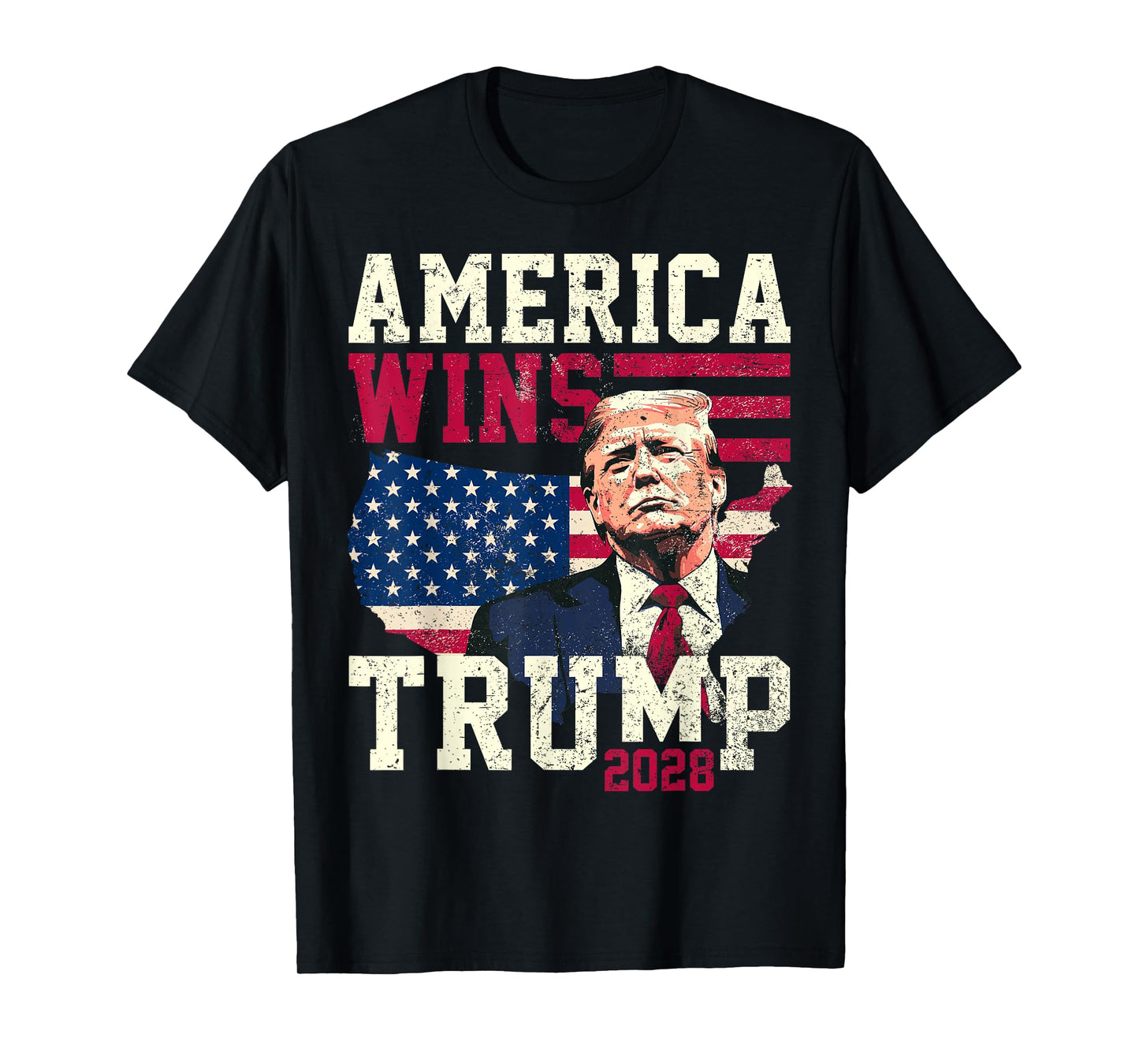 Trump 2028 America Wins T-Shirt