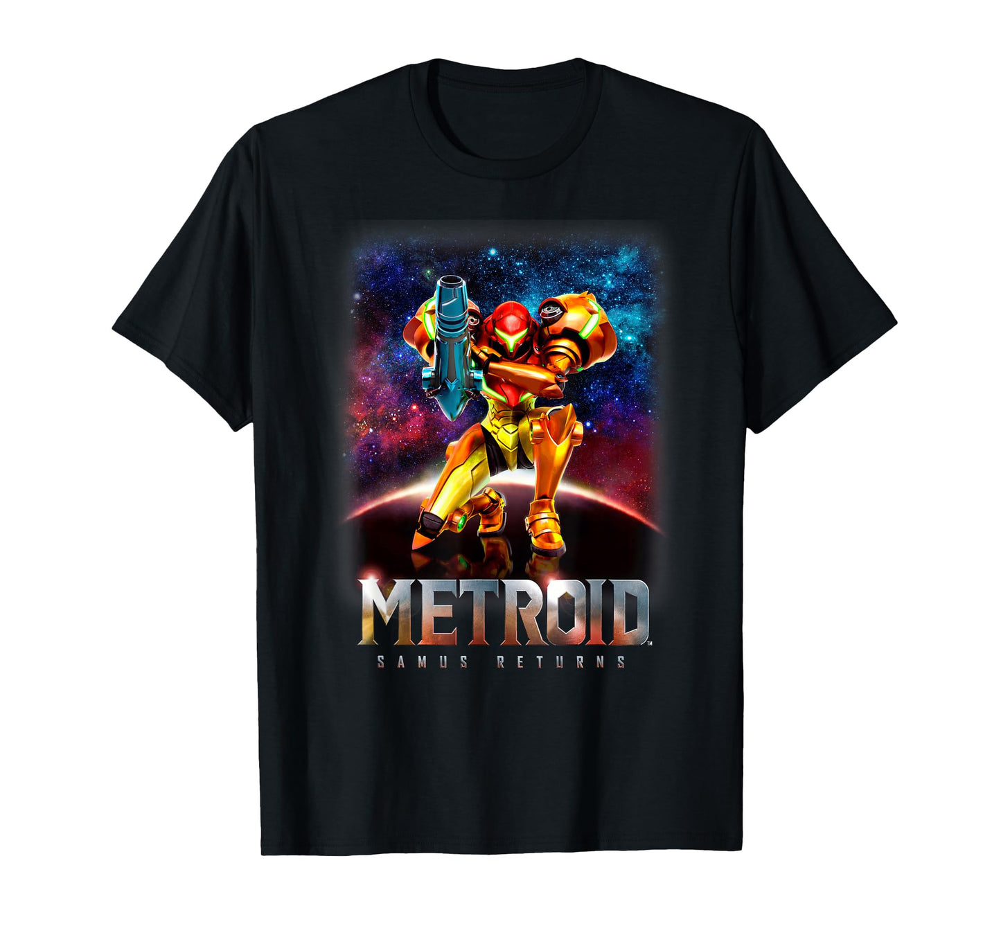 Nintendo Metroid Samus Returns Portrait Graphic T-Shirt T-Shirt