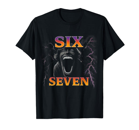 67 Six Seven Bootleg 6 7 Meme Design Funny 6 7 T-Shirt