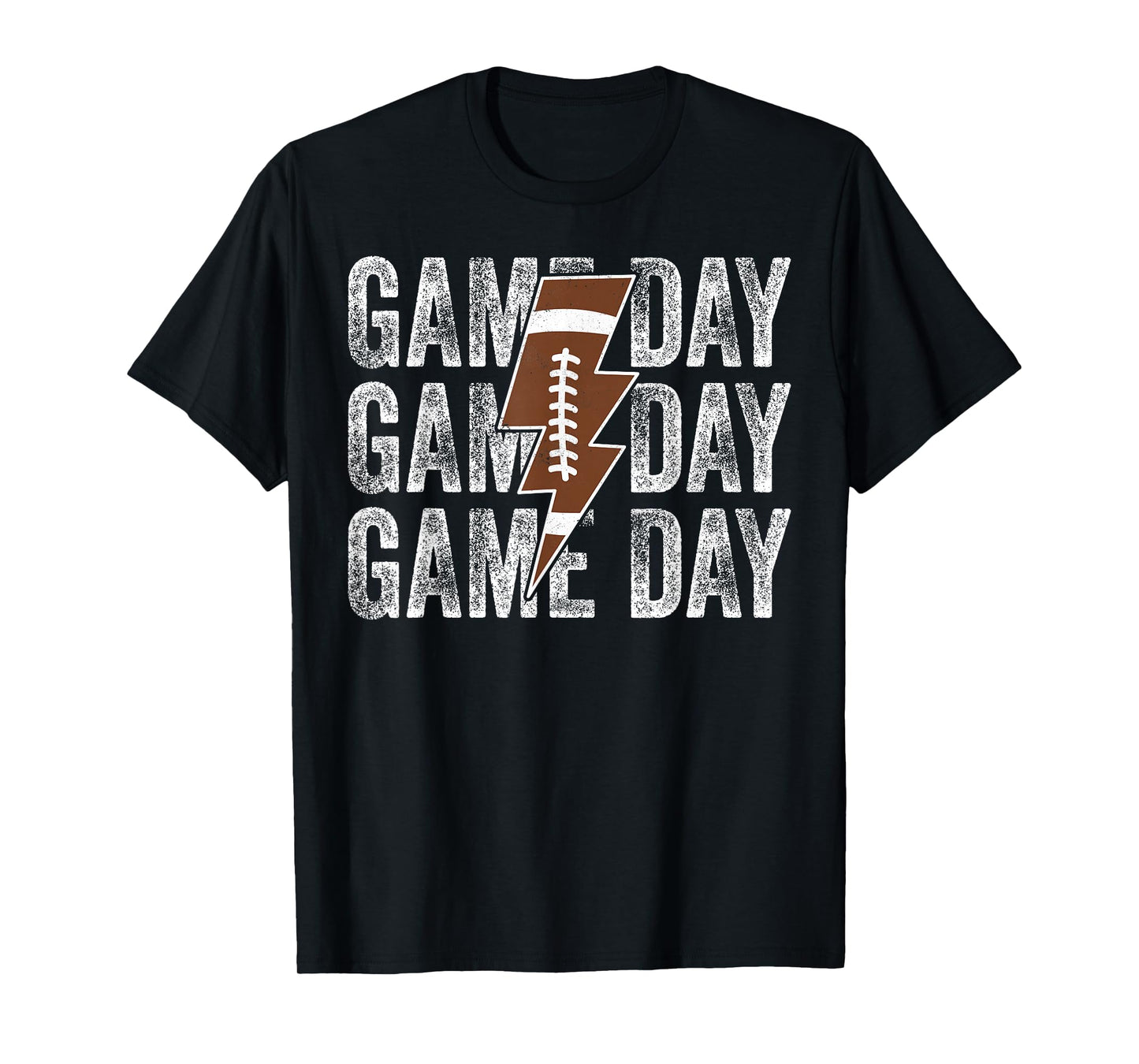 Game Day Football Lightning Bolt Touchdown Season T-Shirt