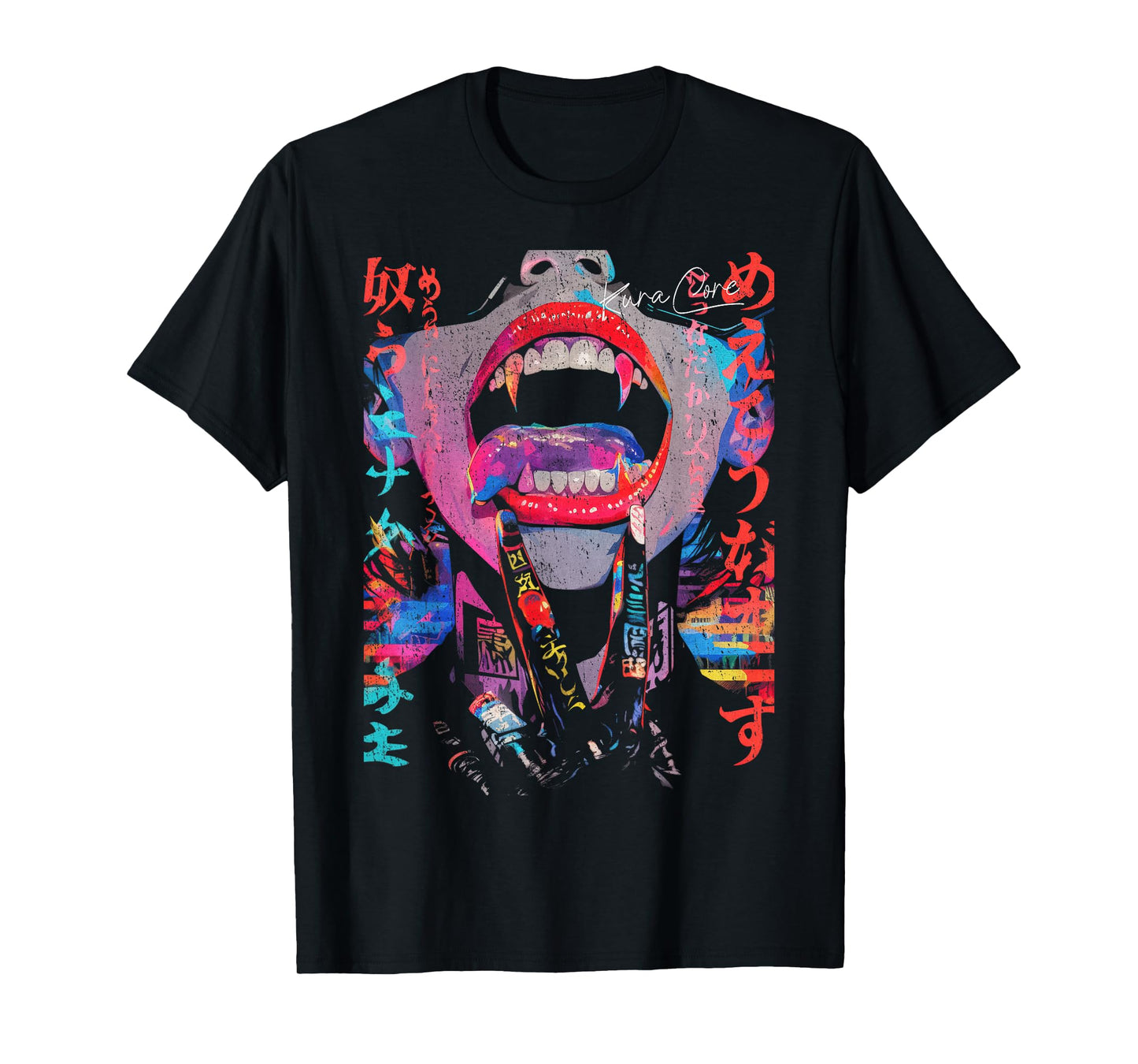 Japanese Streetwear Cyberpunk Y2K Retro Techwear Manga Anime T-Shirt