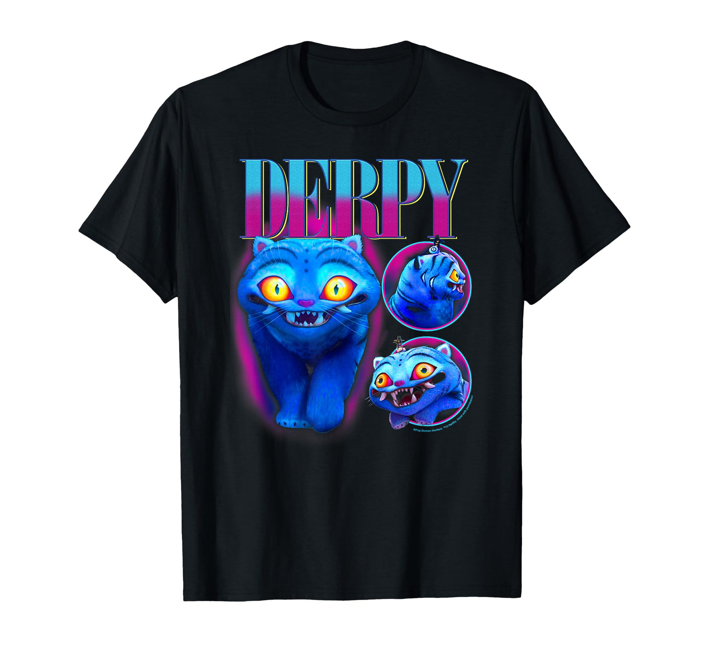 Kpop Demon Hunters Halloween Derpy Showcase Y2K Style Poster T-Shirt