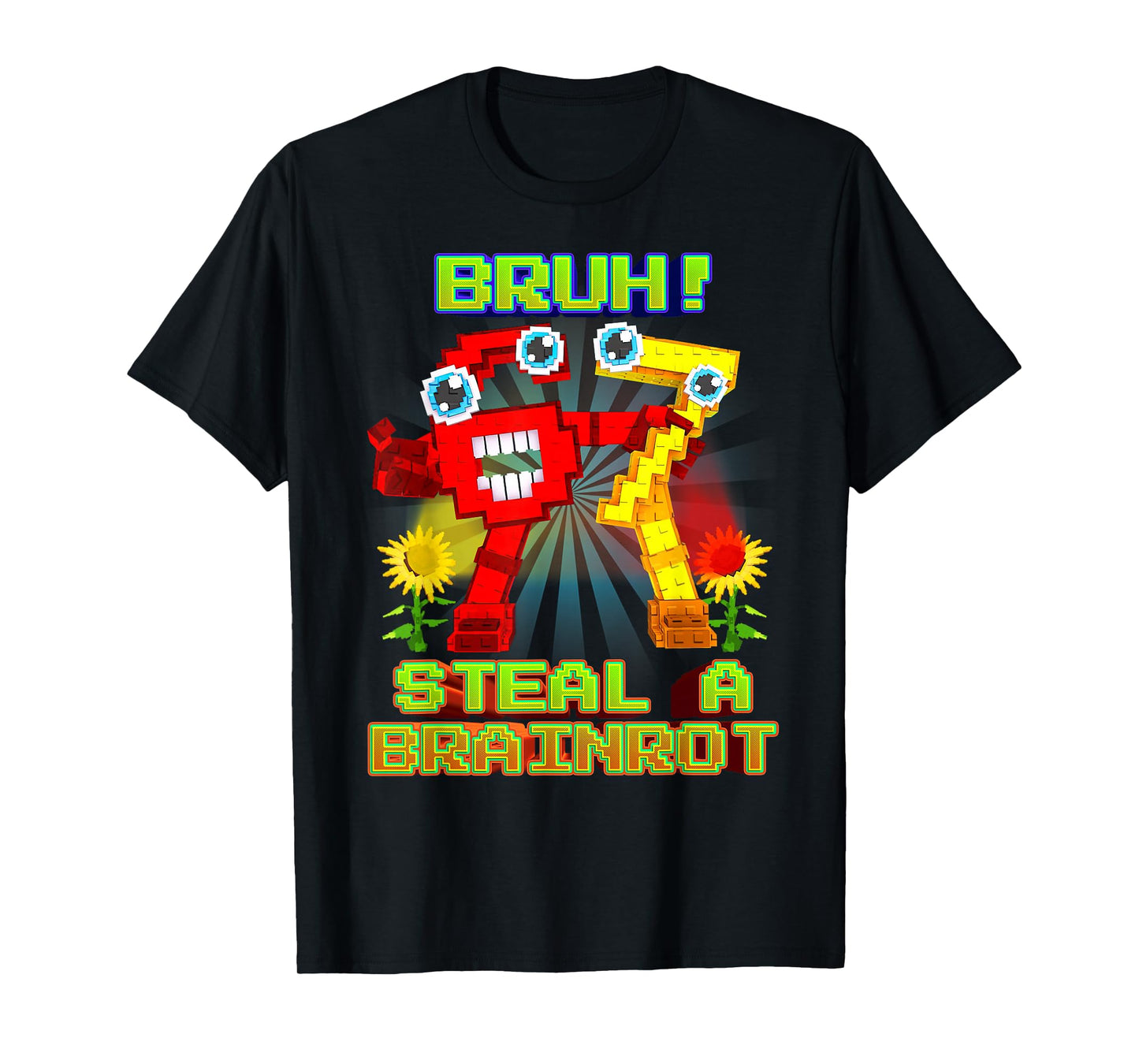 Bruh Secret 67 Six Seven 6-7 Brainrot for Boys Kids Teens T-Shirt