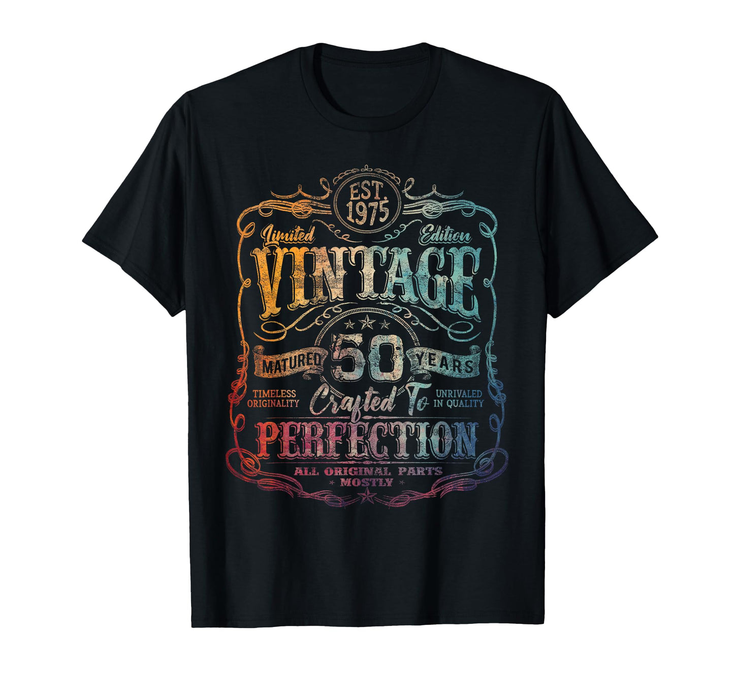 Vintage 1975 Limited Edition Shirt 50 year old 50th Birthday T-Shirt