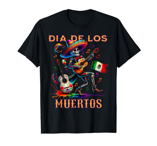 Dia De Los Muertos Day of The Dead Sugar Skull Halloween T-Shirt