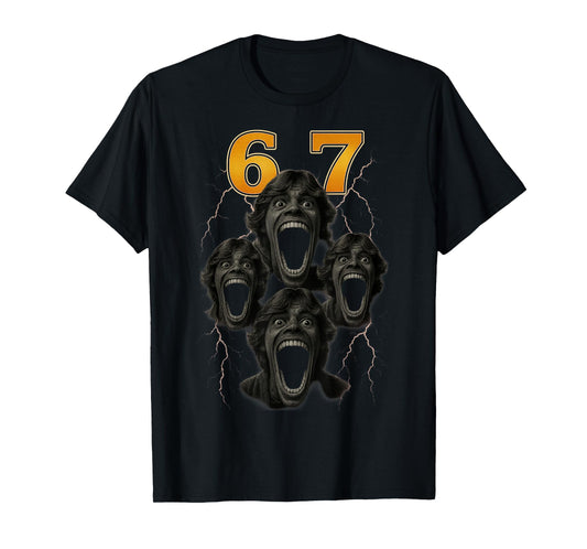 67 Six Seven 6 7 Meme Design Funny 6 7 T-Shirt