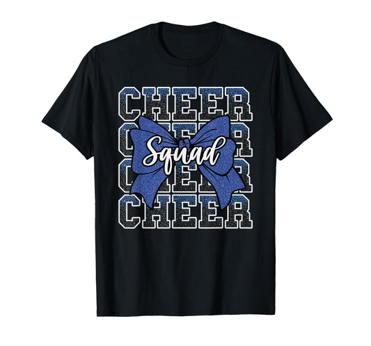 Blue Cheer Squad Funny Sport Cheerleader Cheerleading Team T-Shirt
