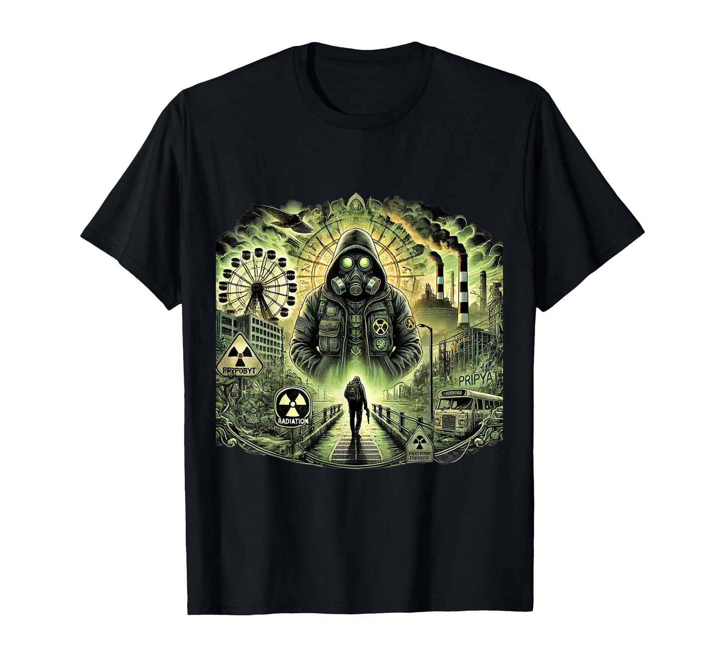 Chernobyl Radiation Zone, Abandoned Pripyat, Stalker Game T-Shirt