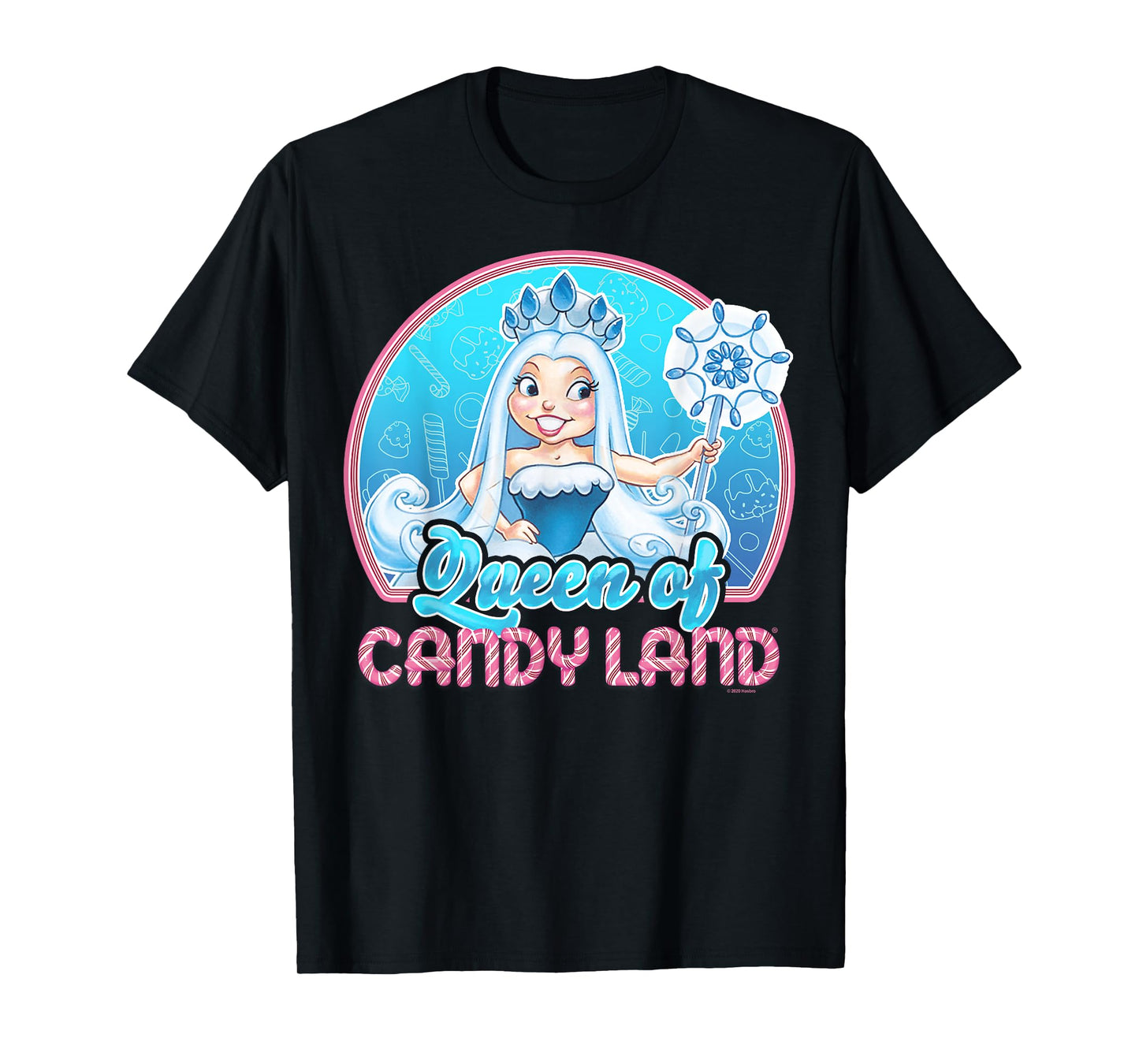 Candy Land Queen Of Candy Land Portrait T-Shirt