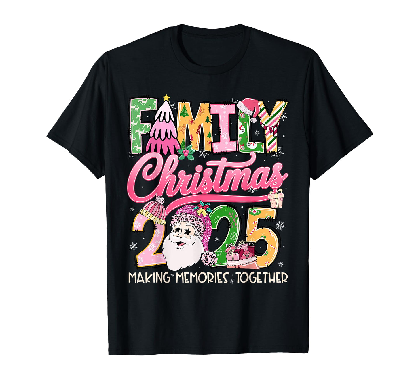 Matching Family Christmas 2025 Xmas Making Memories Together T-Shirt