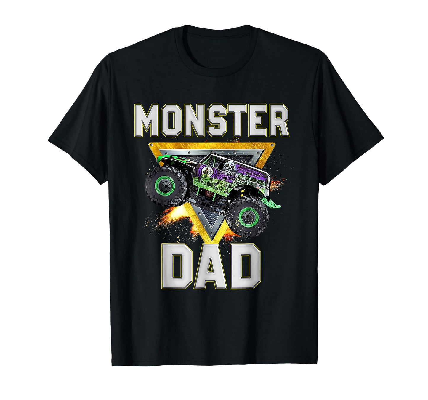 Monster Truck Dad Family Birthday Party Father's Day Gift T-Shirt