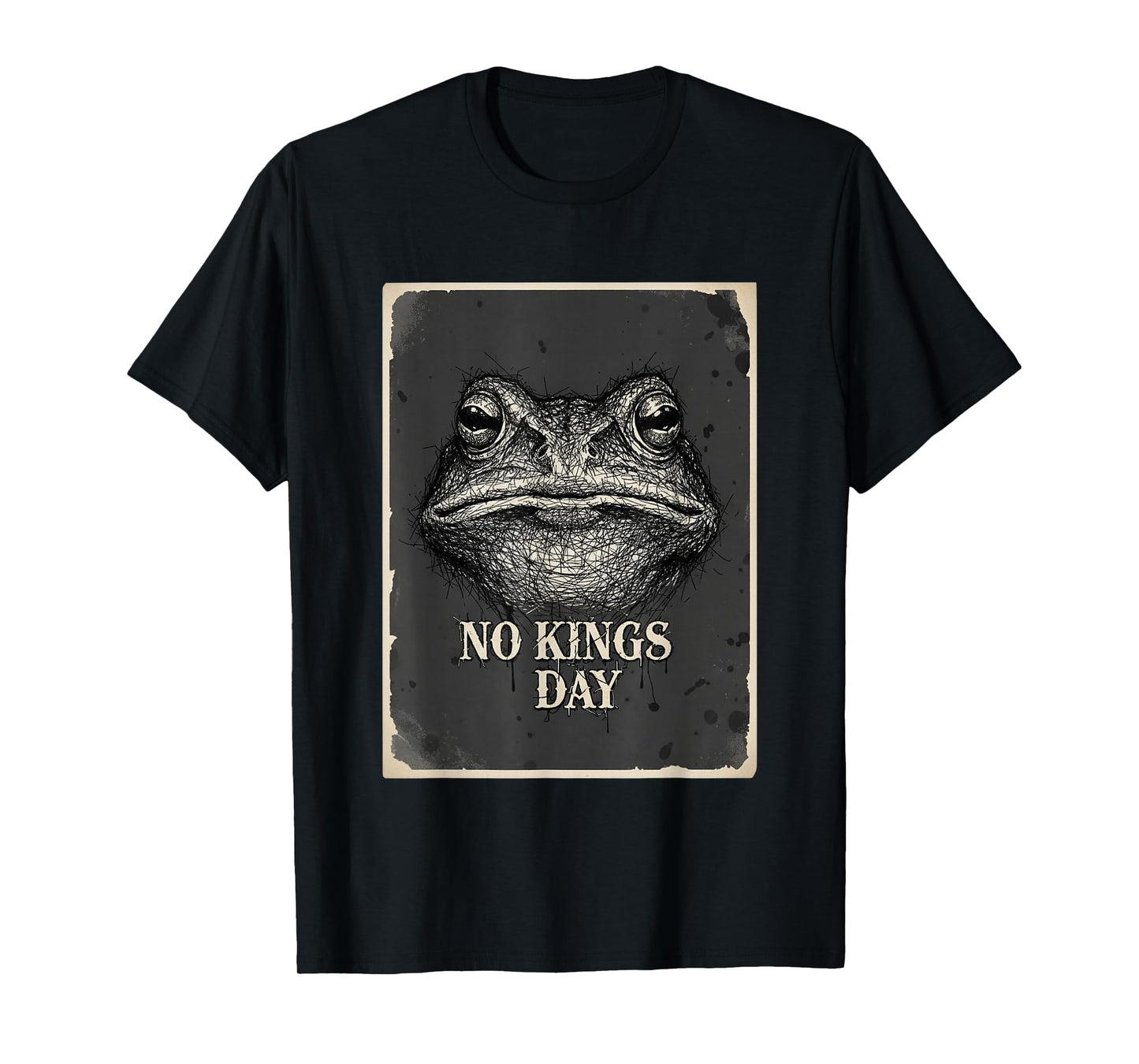 No Kings Day Portland Shirt Frog Protest Poster T-Shirt