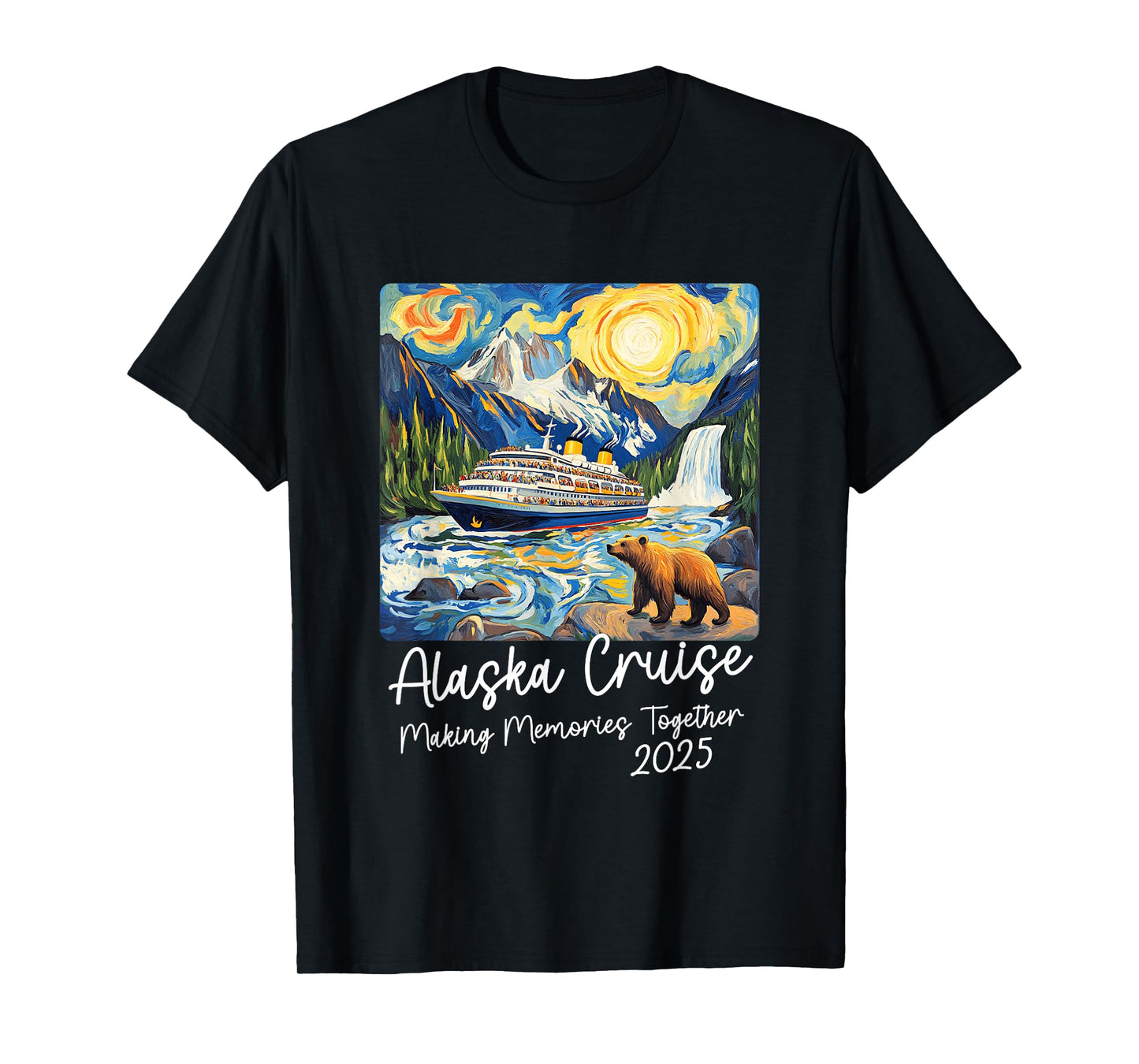 Matching Alaskan Family Friends And Group Alaska Cruise 2025 T-Shirt