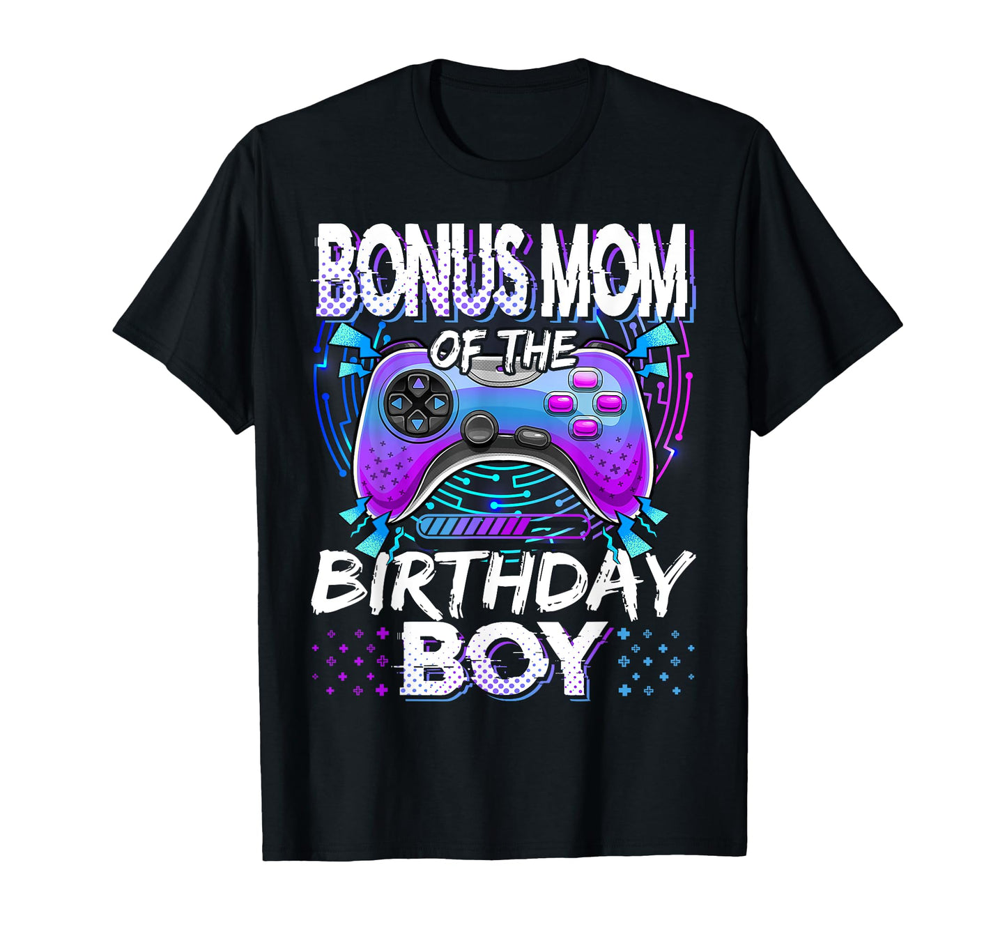 Bonus Mom Of The Birthday Boy Video Game Funny Bday Party T-Shirt