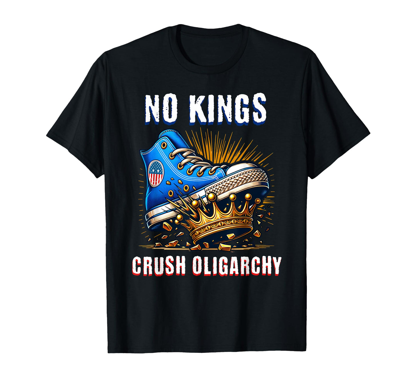 No Kings in America No King Protest Fight Oligarchy T-Shirt